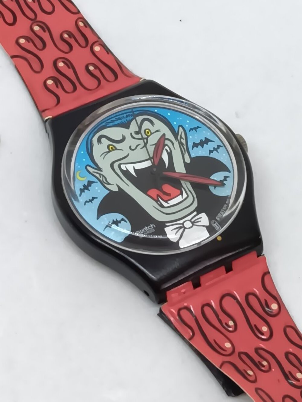VINTAGE 1999 Swatch GB190 "Chauve-Souris" Unisex 34mm Swiss Watch PLS READ